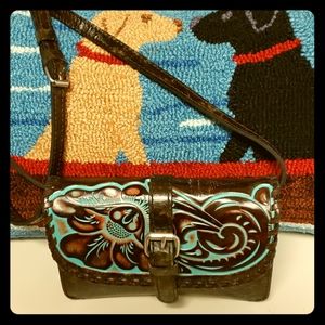 Patricia Nash Turquoise Torri Crossbody